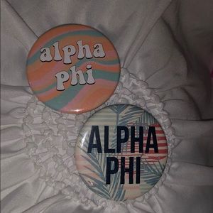 Alpha Phi buttons